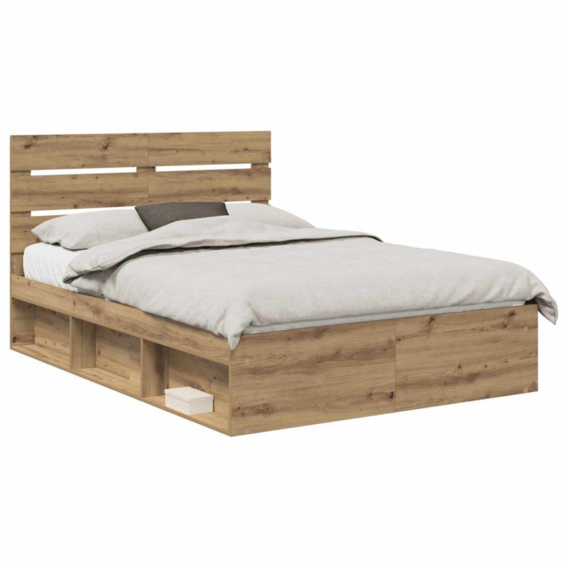 Łóżko Drewniane WaszeMeble 150x200 cm Brązowe WM-3411735 1 szt.