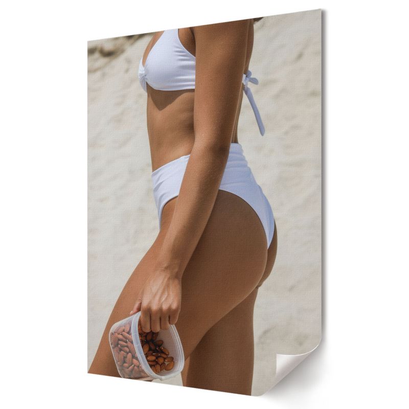 Plakat na ścianę Wallfluent Format A2 Kobieta na plaży Kolektyw Visual Echo 1 szt.