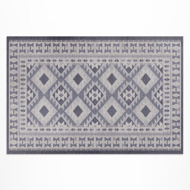 Dywan Winylowy Z Nadrukiem Wallfluent 140x210 cm Styl retro vintage imitacja tkaniny 1 szt.