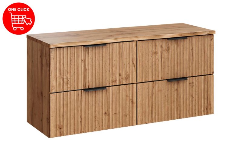 Zestaw mebli łazienkowych Comad Adel Oak 120cm z blatem 1szt