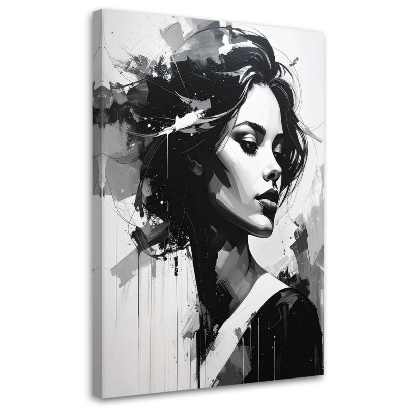Obraz do salonu sypialni biura loftu Feeby Abstrakcja portret kobiety 20x30cm 1szt