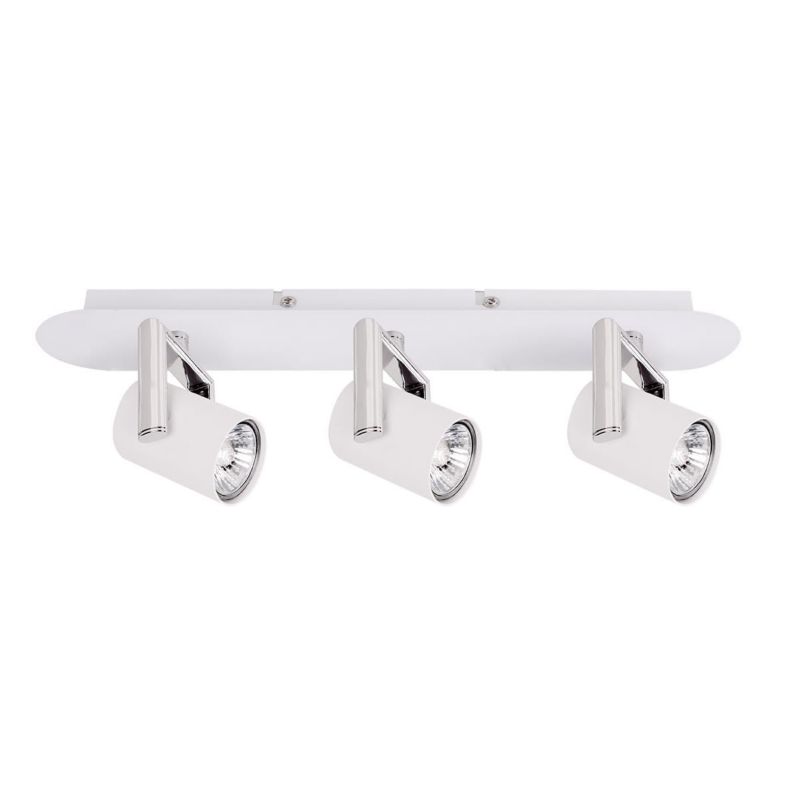 Lampa sufitowa wisząca Italux Bland 5139 biała chromowana reflektory na listwie 3xGU10 x 35W 1 szt.