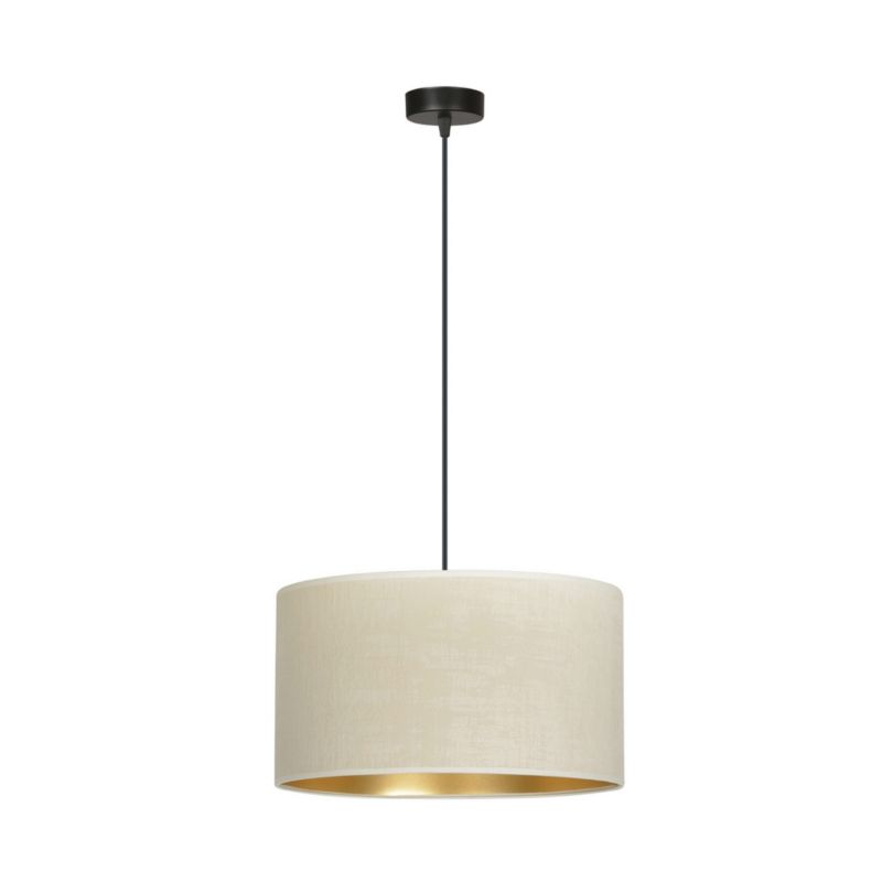 Lampa sufitowa Emibig Hilde czarno-beżowa-złota wym: 100 x 35 x 35 cm 1xE27 x 15W 1 szt.