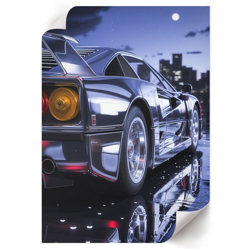 Plakat Do Łazienki ArtPrintCave 29,7x42 cm Nocna jazda Veil 21 1 szt.