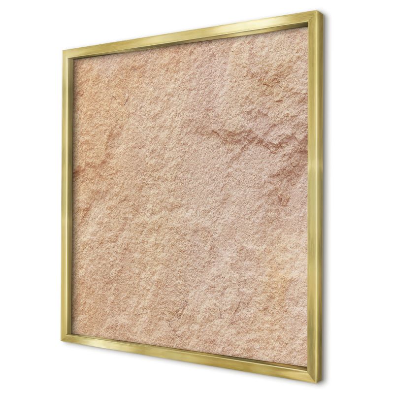 Ozdobna tablica magnetyczna Wallfluent 50x50 Kamień tekstura w złotej ramie 1szt