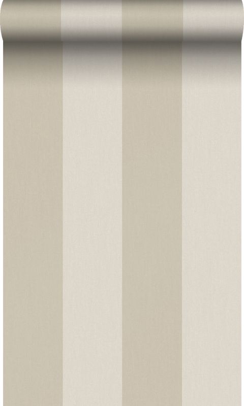Tapeta Origin Wallcoverings paski ciemny beż 53 cm x 10.05 m - 1 rol.