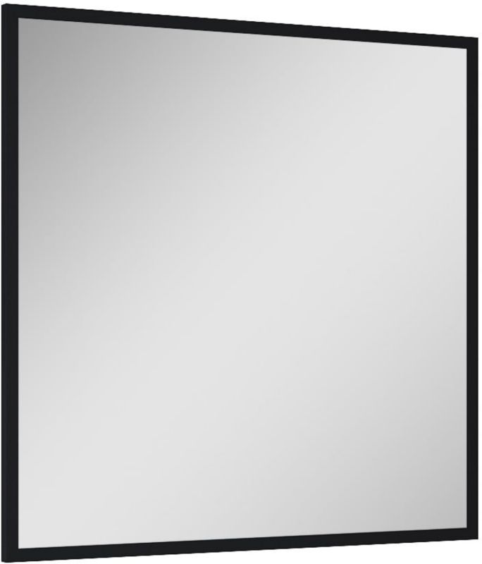 Lustro łazienkowe Elita Artu 80x80 cm kwadratowe czarne aluminiowa rama 1 szt.