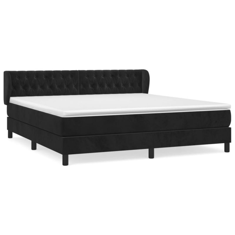 Łóżko kontynentalne WaszeMeble 160x200 cm czarne WM-3127681 1 szt.