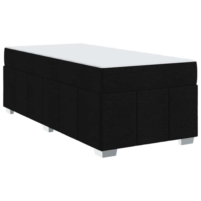 Łóżko z materacem WaszeMeble 80x200 cm Czarny tkanina WM-3398246 1 szt.