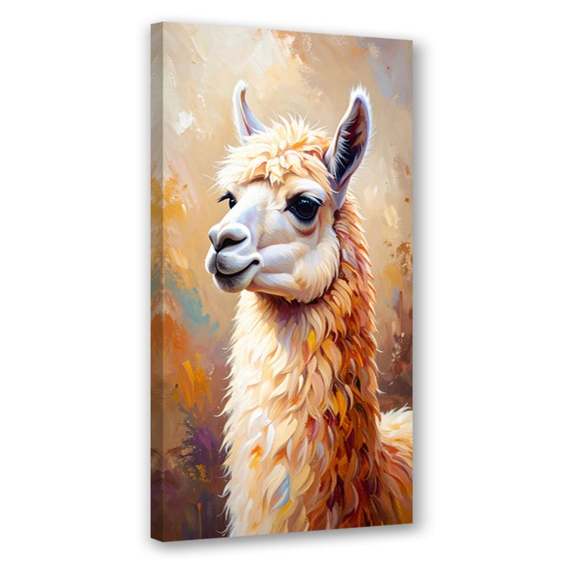 Obraz młodzieżowy do pokoju nastolatka salonu Feeby Lama Zwierzę 40x80cm 1szt
