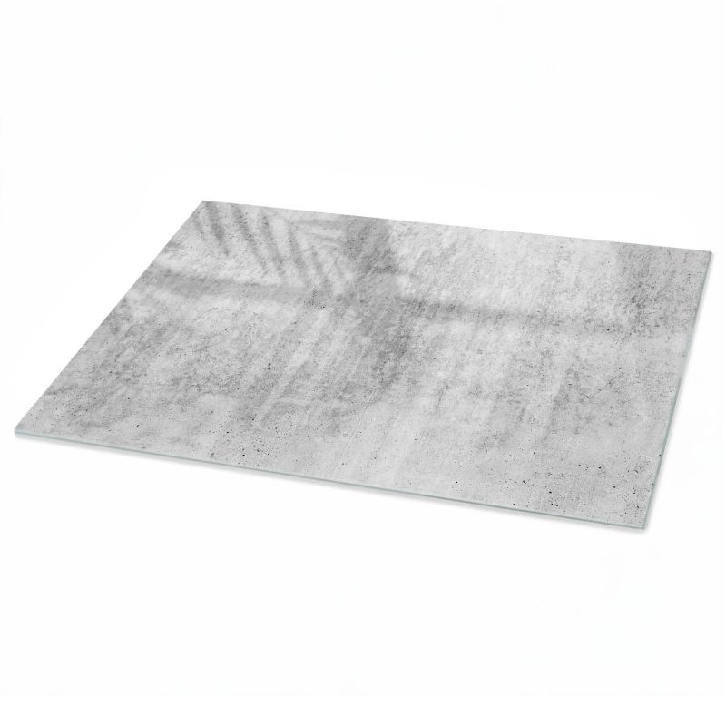 Blat Na Stół ArtPrintCave 120x80 cm Industrialny beton - Szklany Blat do Stolika Kawowego 1 szt.