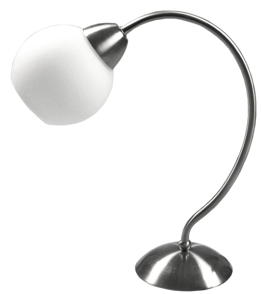 Lampa stołowa do salonu Tobago satyna 1 punkt światła