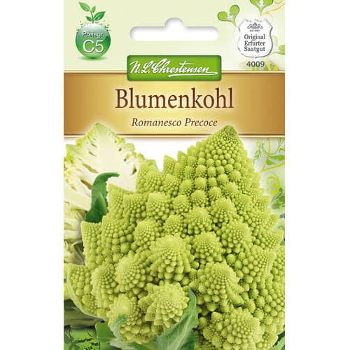 Kalafior Romanesco Precoce - Nasiona. Ilość w opakowaniu: 1 opak - GradinaMax
