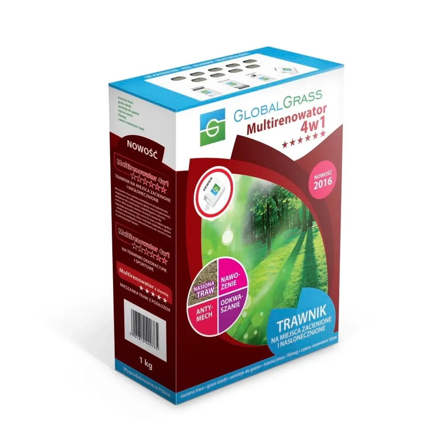 Global Grass Mieszanka traw Multirenowator 4w1 1 kg