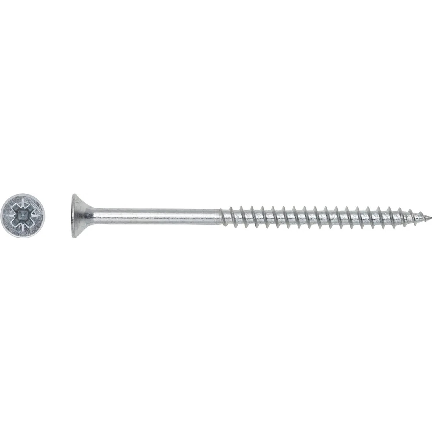 LUX-TOOLS Wkręt uniwersalny z łbem stożkowym płaskim TX 6 mm x 40 mm ocynk 10 sz