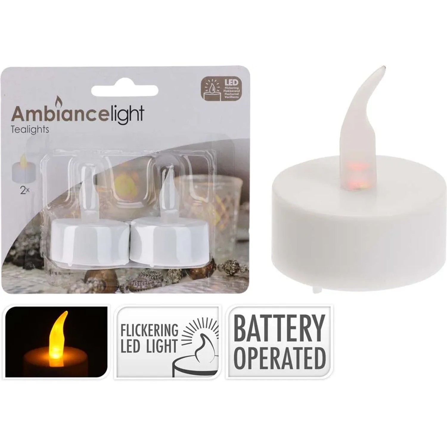 Wkład LED tealight - 2 szt.