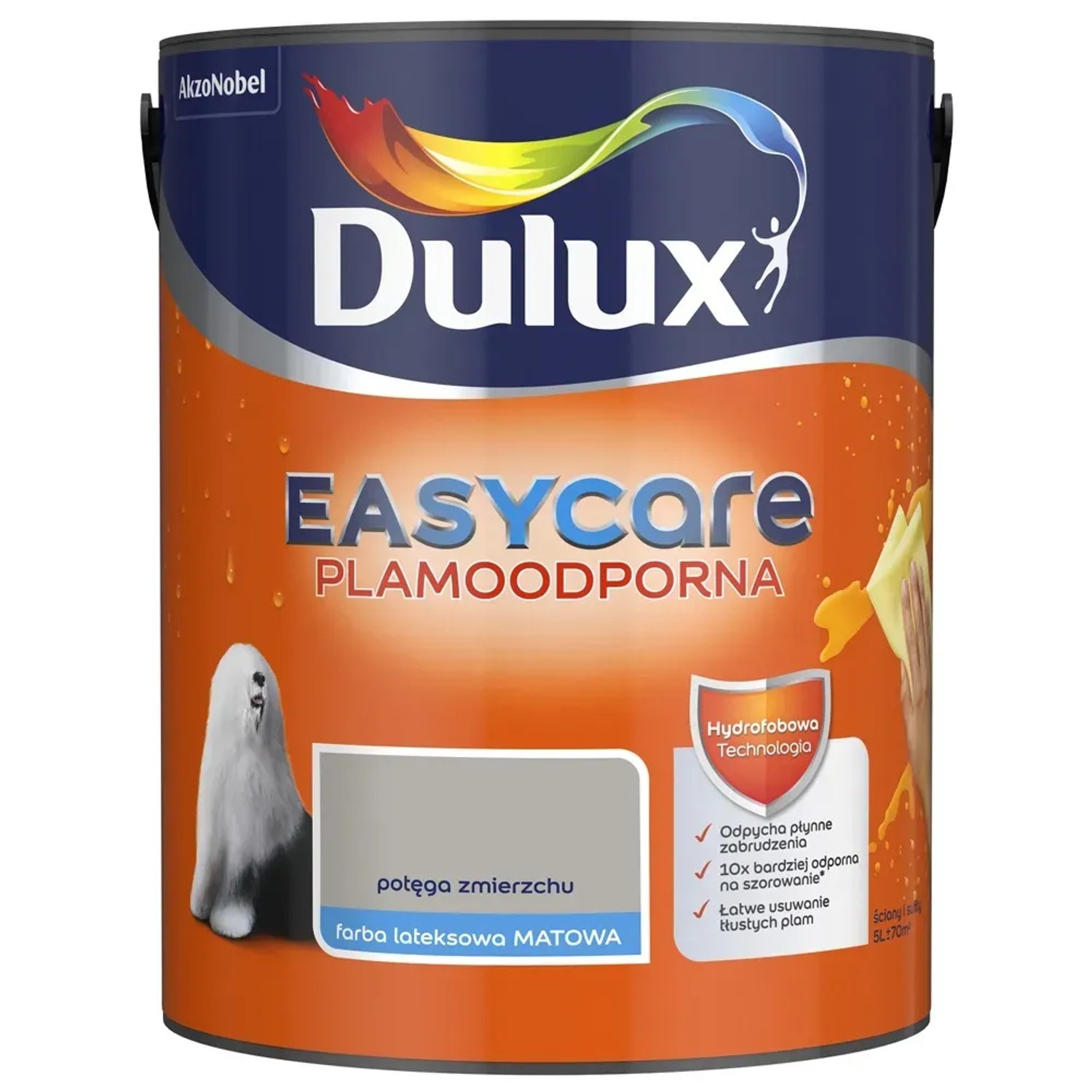 Farba plamoodporna Dulux Easy Care potęga zmierzchu 5 l