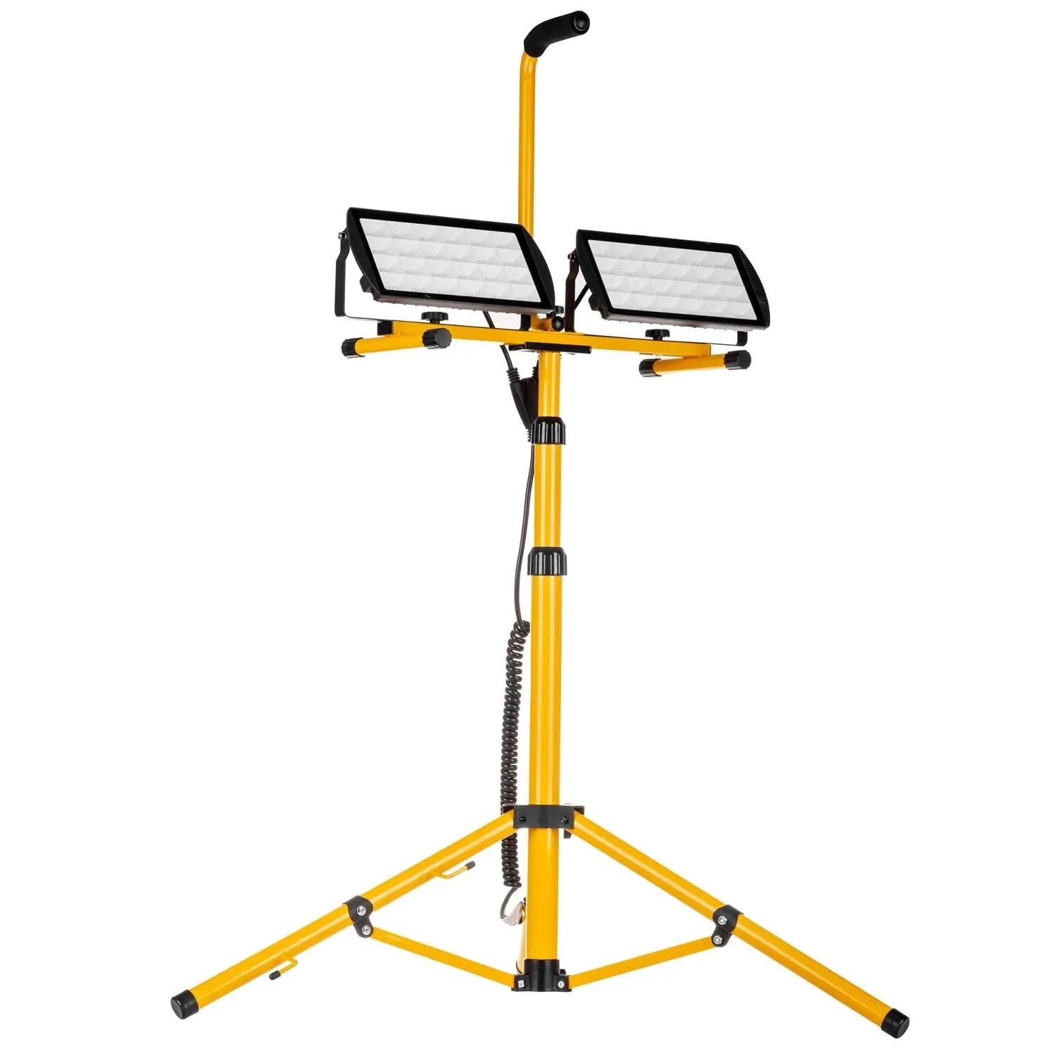 Germina Naświetlacz na statywie 2w1 2x65W 6400K 2x6500lm IP65 żółty
