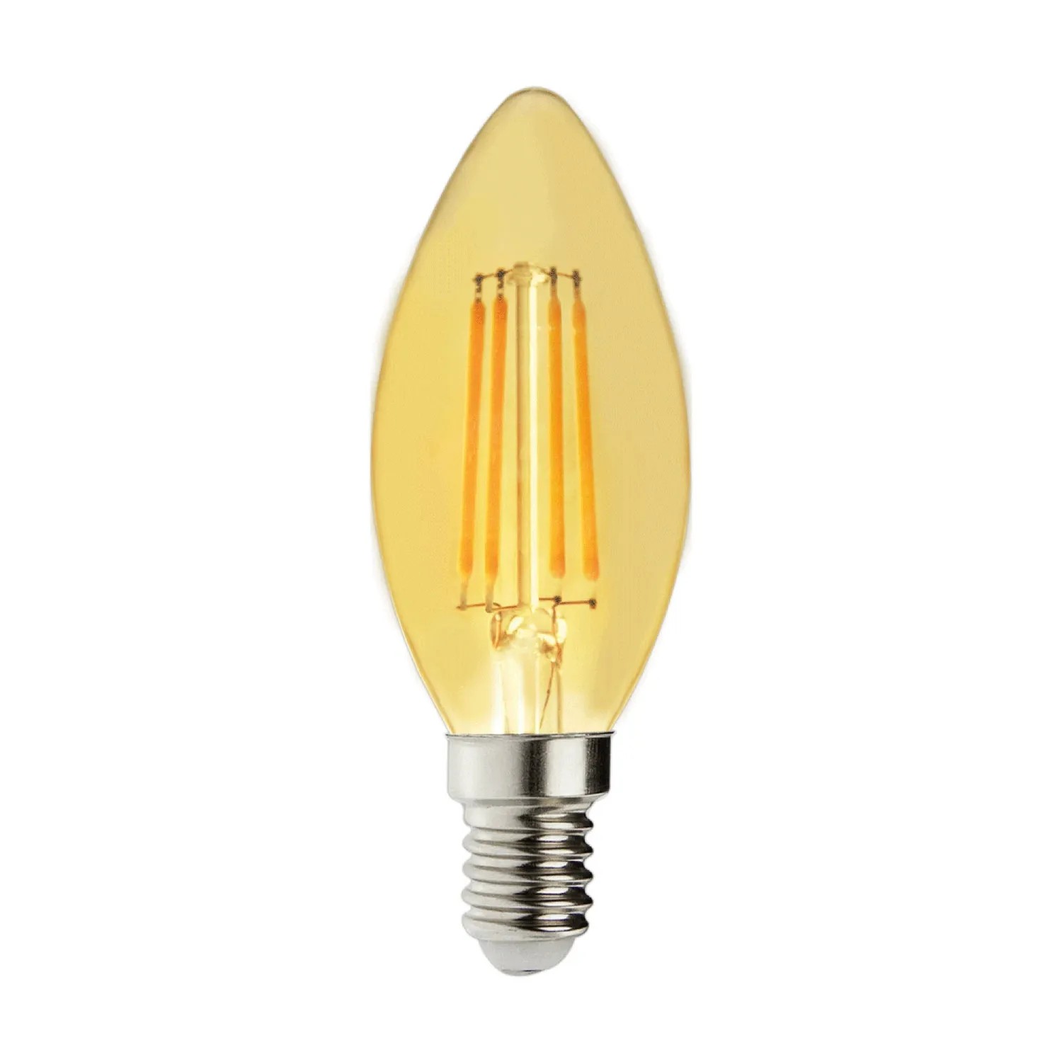 Bright Home Żarówka filamentowa C35 E14 4W 2500K 400lm bursztyn