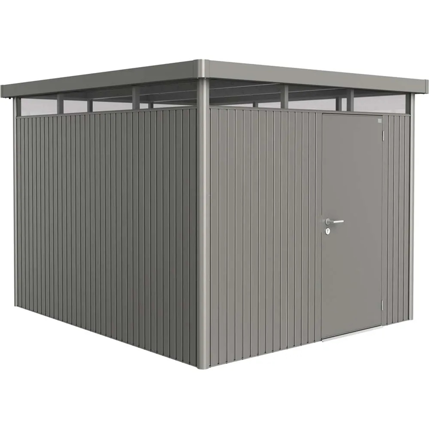 Biohort Domek ogrodowy HighLine H5 szary kwarc drzwi pojedyncze - 275 x 315 cm