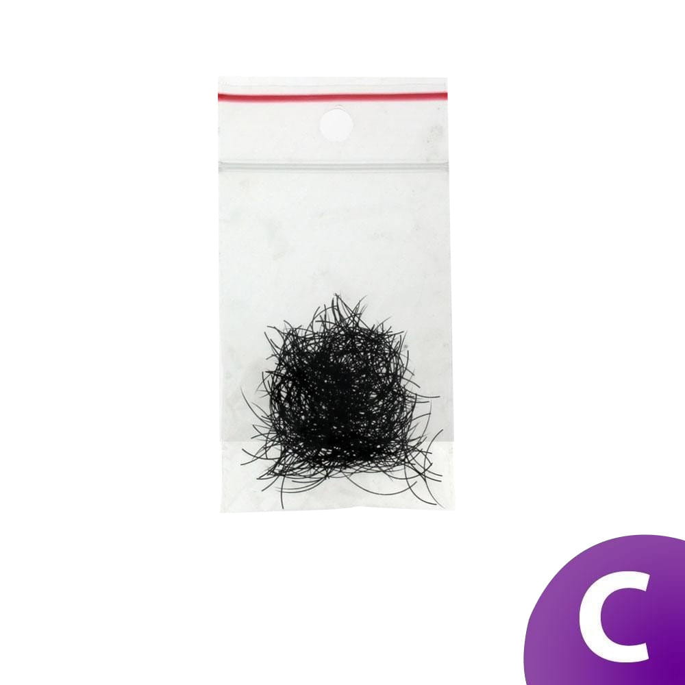 Rzęsy syntetyczne pojedyncze C-0,30-12 mm woreczek 1 g