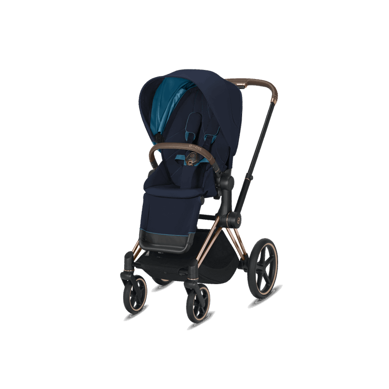 Cybex, Priam 2.0 - wózek spacerowy-Nautical Blue-Rose Gold