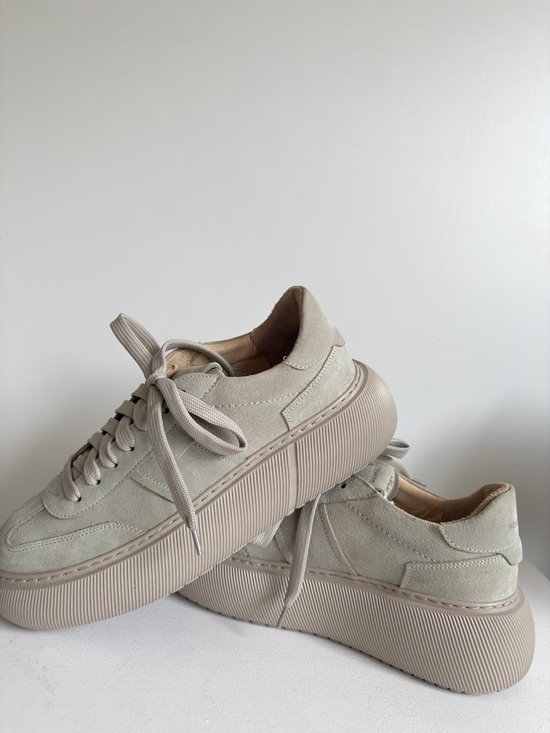 Sneakers SN411 - 4 Beż welur