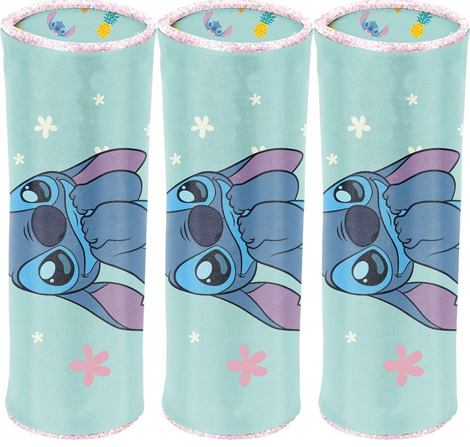 3x Piórnik szkolny tuba Paso Disney Stitch, bez wyposażenia
