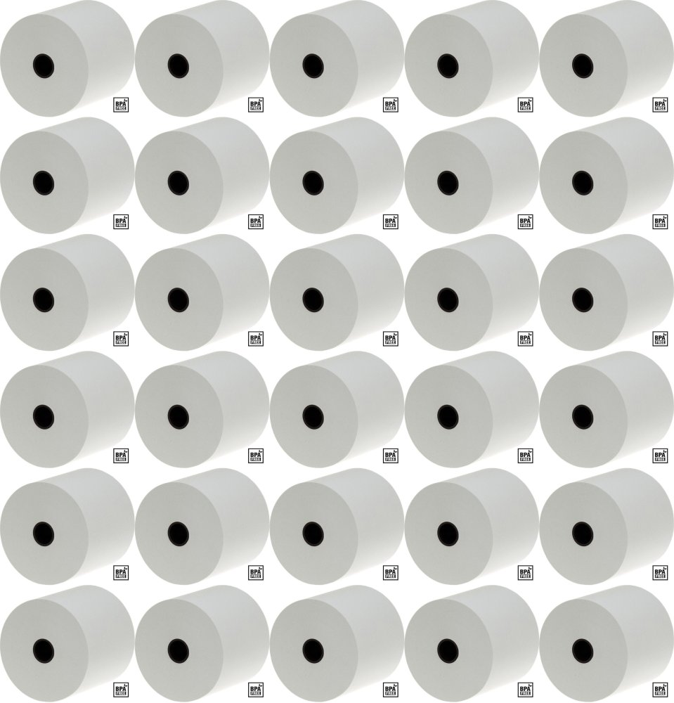 48x Rolka termiczna Drescher Polska Sp. z o.o., 28mm x 25m, 48g/m2, BPA Free, biały