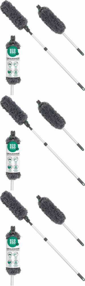 3x Miotełka do kurzu teleskopowa Eco Ego, kij + końcówka