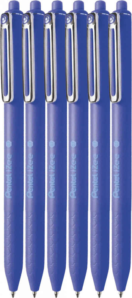 6x Długopis automatyczny Pentel iZee, 0.7mm, niebieski