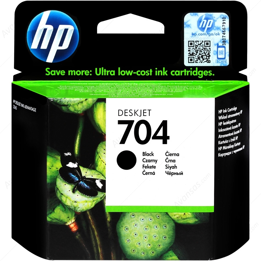Tusz Hp 704 (CN692AE), 480 stron, black (czarny)