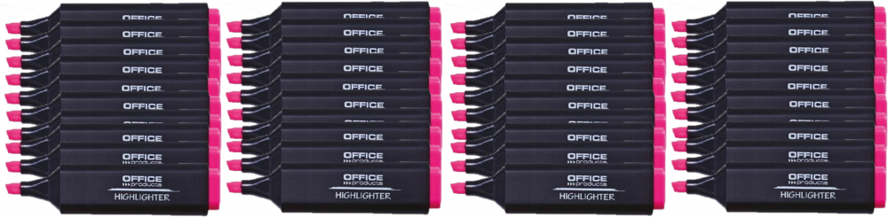 40x zakreślacz Office Products, ścięta, 1-5mm, czerwony