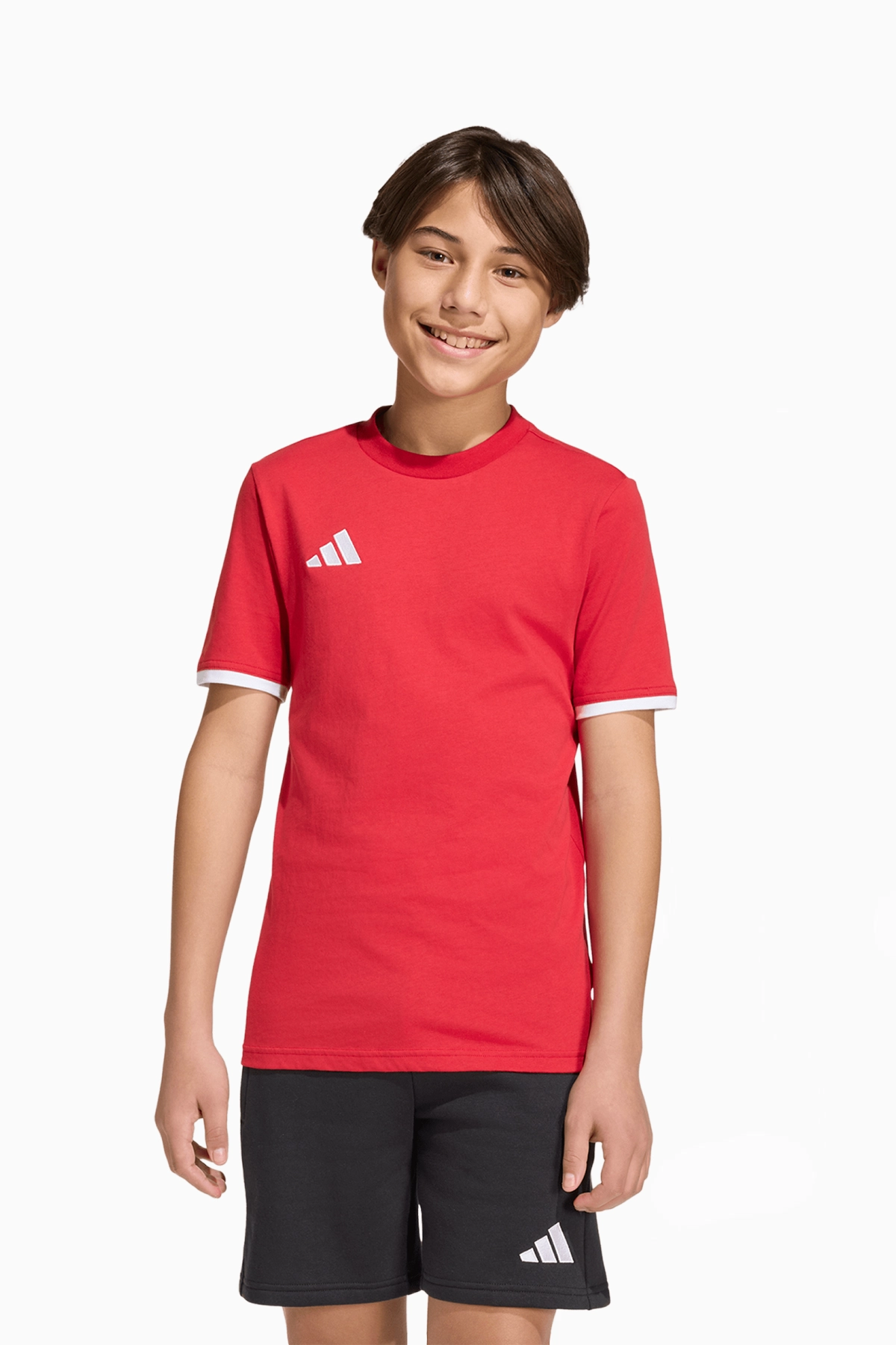 Koszulka adidas Entrada 26 Tee Junior - Czerwony