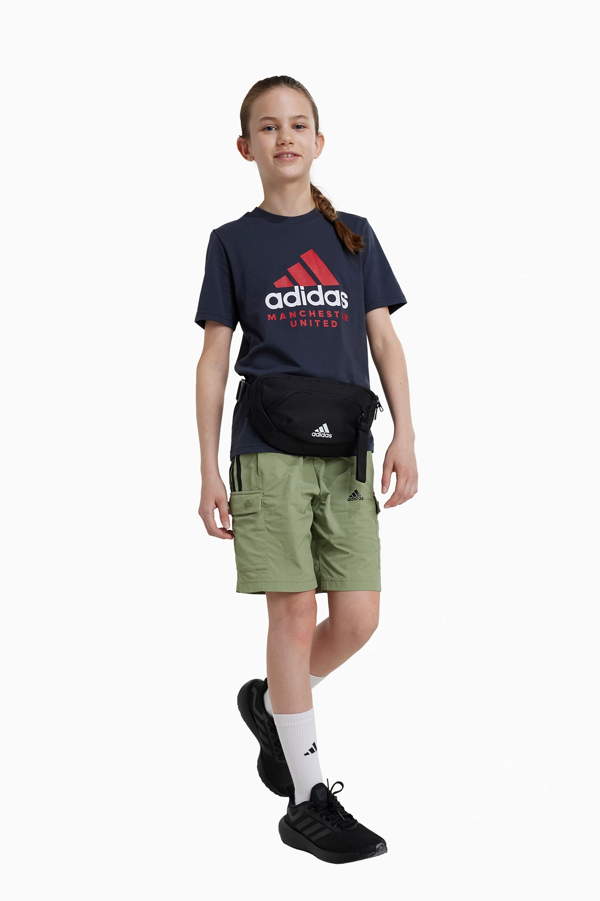 Koszulka adidas Manchester United 25/26 Tee Junior - Czarny
