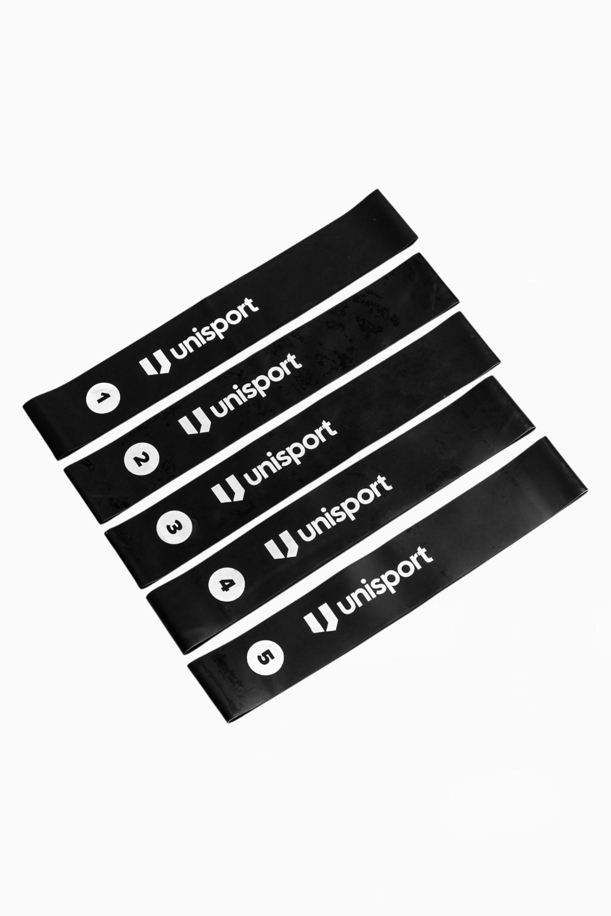 Guma fitness Unisport 5 szt. - Czarny