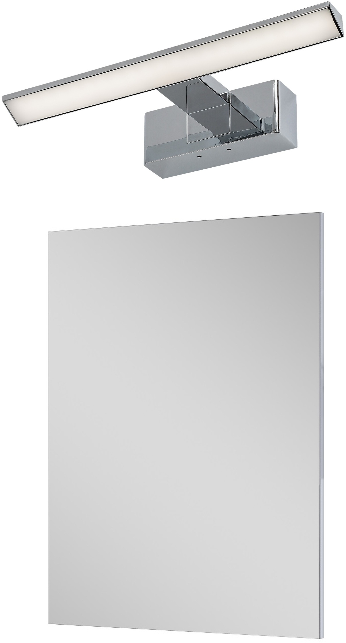 Darmowa Dostawa - Lustro z kinkietem 60x80 cm prostokątne z oświetleniem Elita Sote abset11042