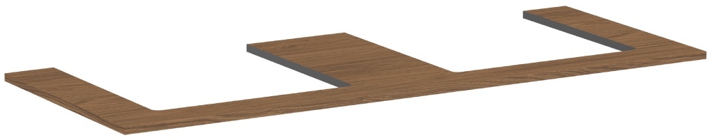 Darmowa Dostawa - Blat naszafkowy 137.5x55 cm dąb Hansgrohe Xilesa E 54274550