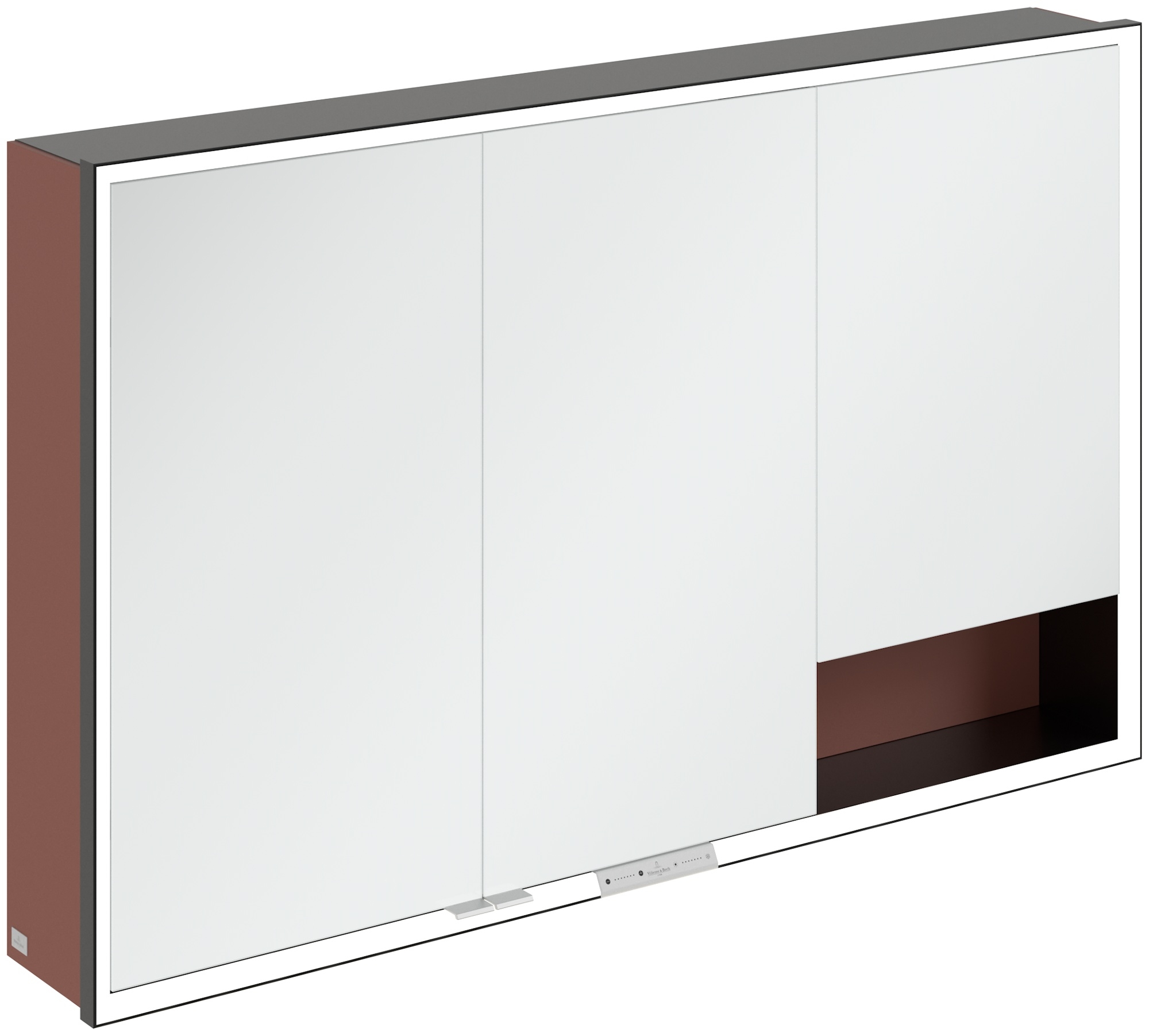 Darmowa Dostawa - Szafka 120x16.8x75 cm z lustrem czerwona Villeroy & Boch My View+ B48112AH