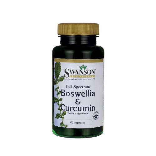 Swanson full spectrum boswellia and curcumin - kapsułki, 60 sztuk