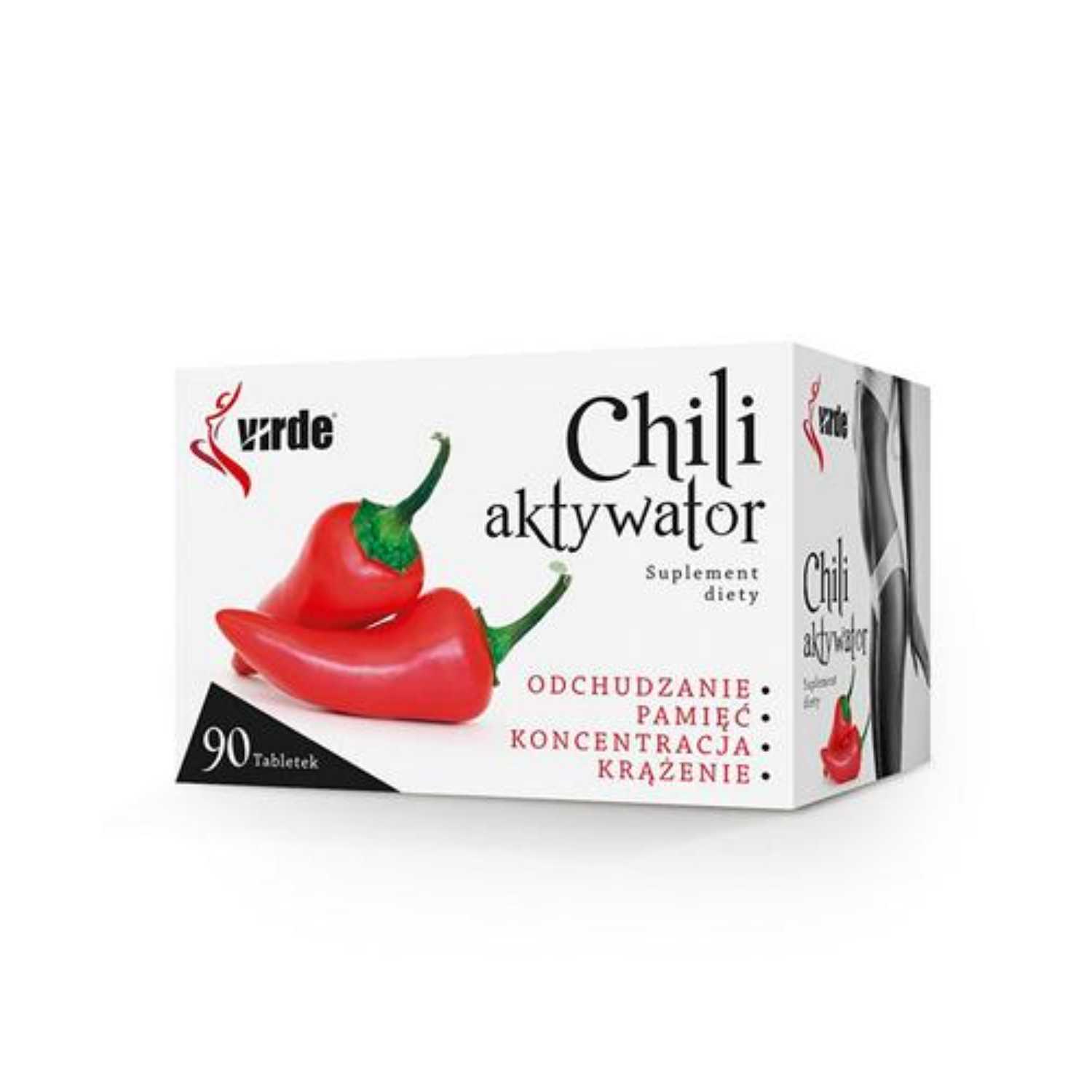 Virde - chili aktywator na wsparcie procesu odchudzania, 90 tabletek