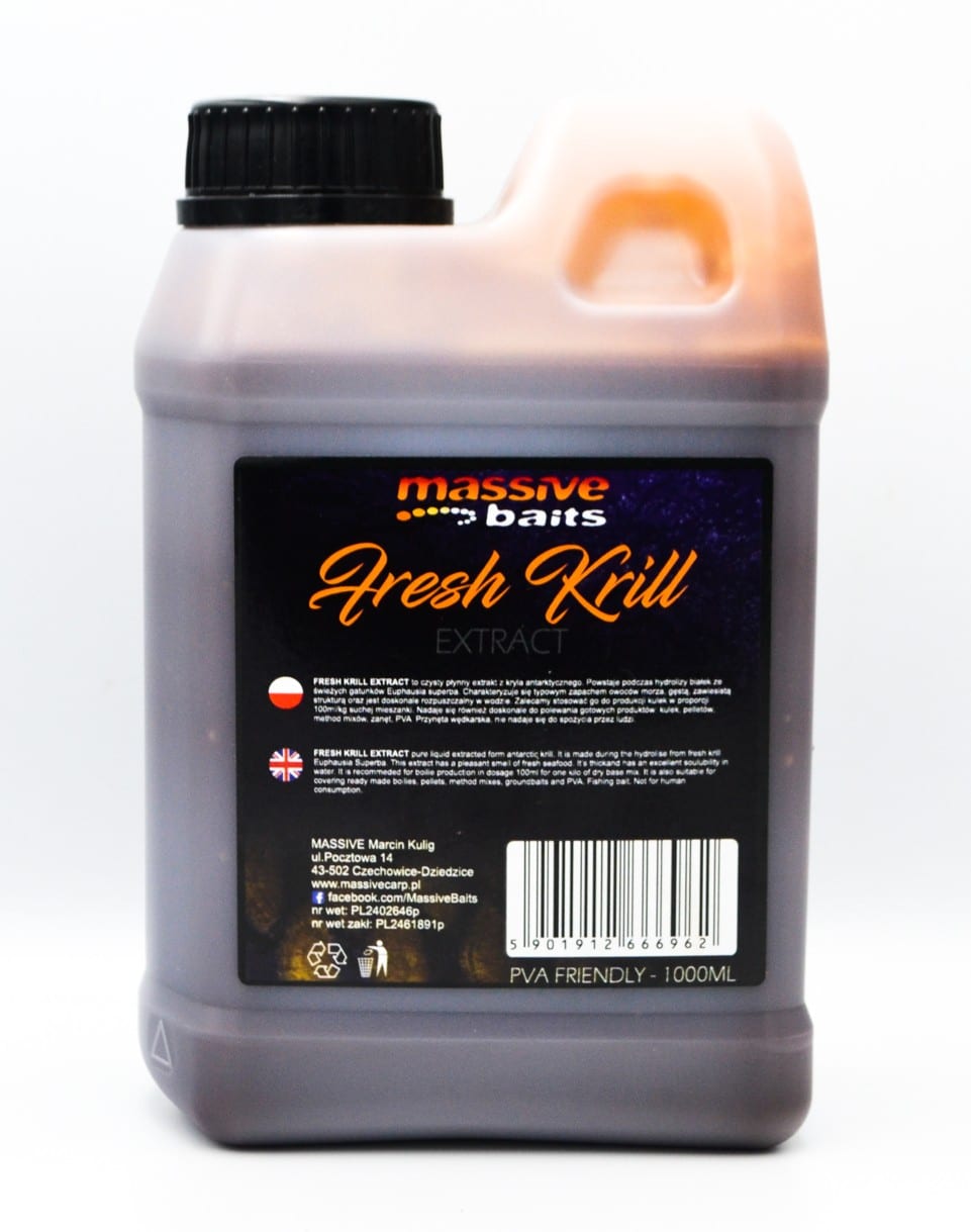 Massive Baits Liquid's Fresh Krill Extract 1L