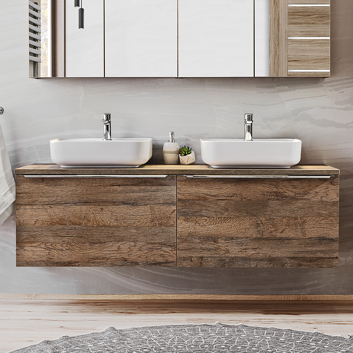 Comad Sante Fe Oak blat naszafkowy 120,4x46 cm dąb SANTA FE OAK 89-120-A