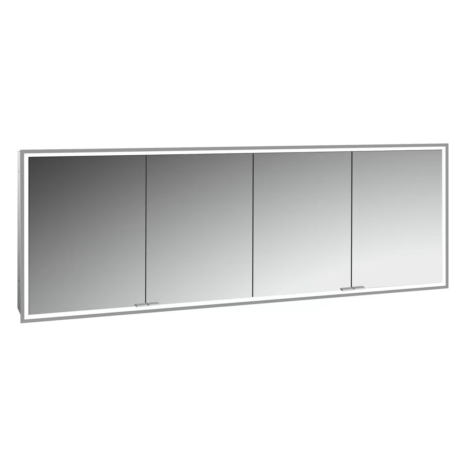 Kronenbach Cube 2.0 szafka 200x17x70 cm z lustrem wpuszczana srebro anodowane KB100215CR