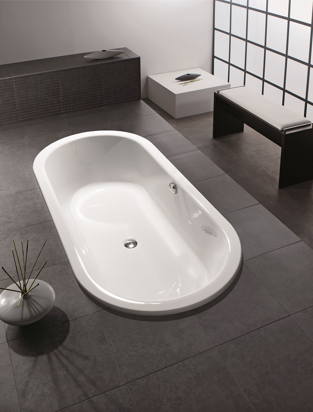 Hoesch Philippe Starck Edition 2 wanna owalna 175x80 cm do zabudowy biała 6135.010