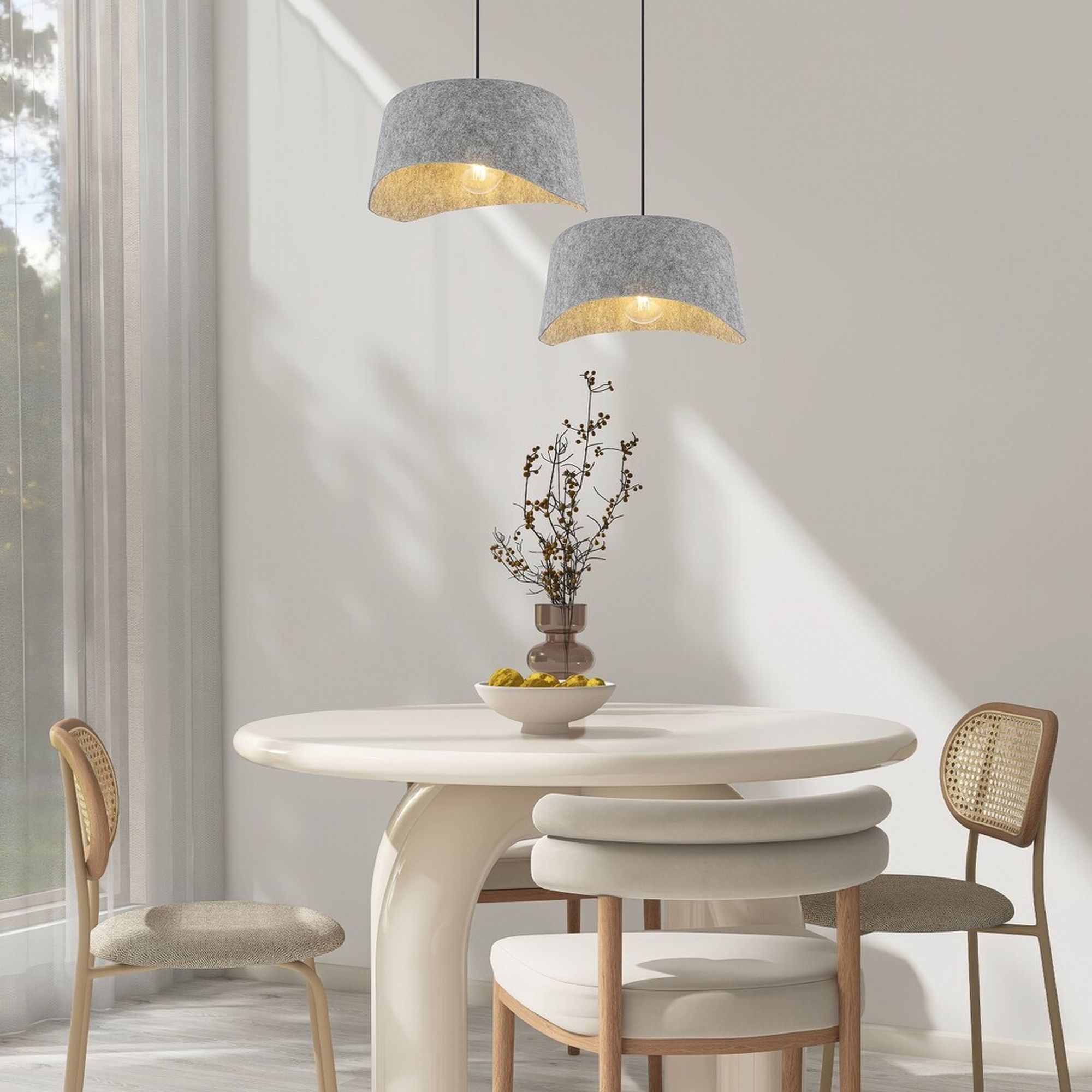 Rabalux Farelia lampa wisząca 2x10 W czarna-szary/popielaty 72190