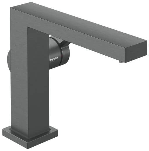Hansgrohe Tecturis E bateria umywalkowa stojąca 110 Fine CoolStart EcoSmart+ czarny chrom szczotkowany 73023340