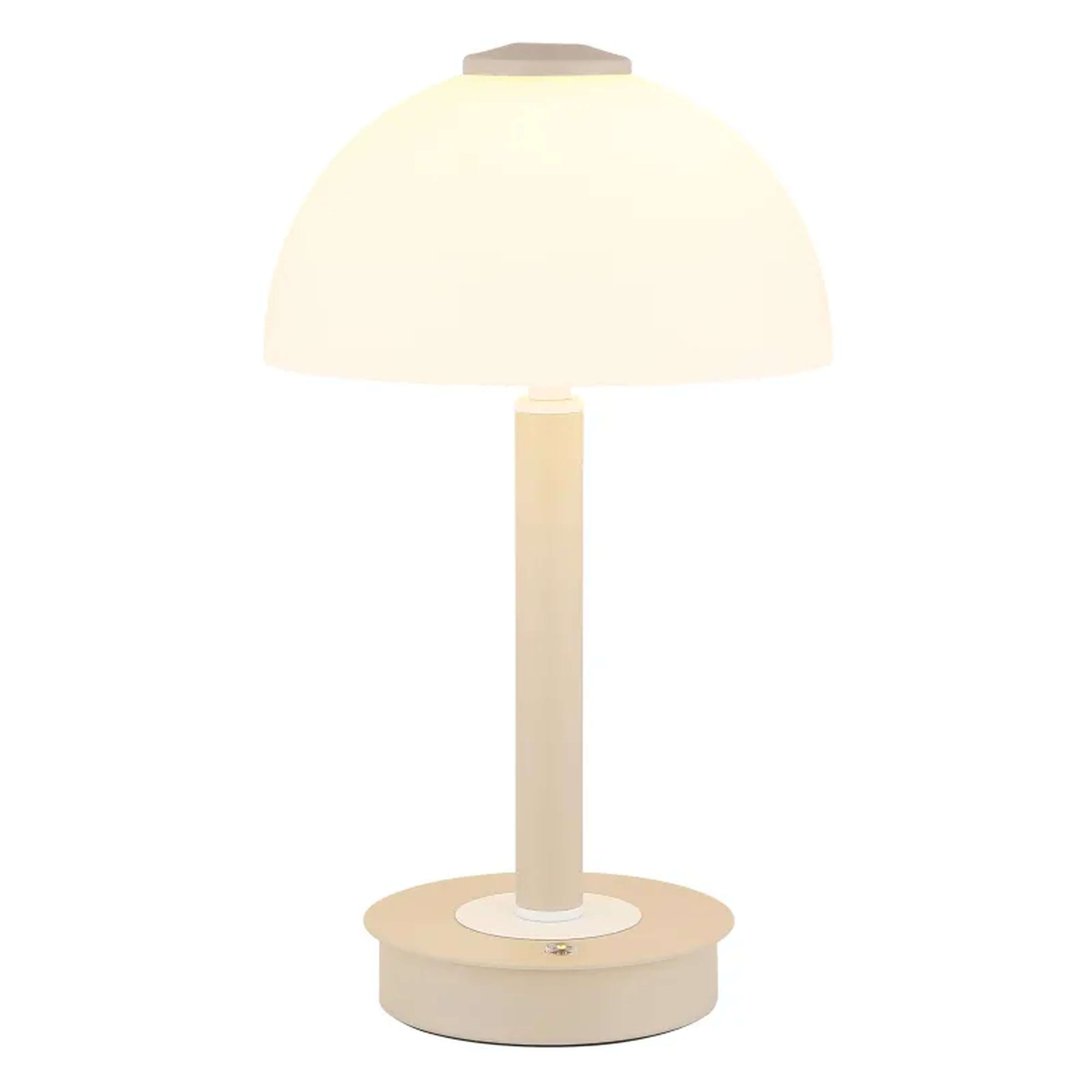 Globo Lighting Uldin lampa stołowa 1x W biała-piaskowa 21953SA