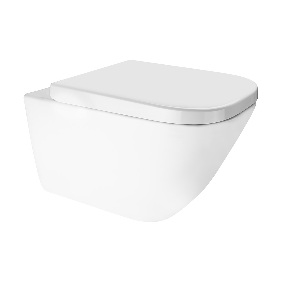 Zestaw Oltens Hadsel Stille miska WC wisząca PureRim z powłoką SmartClean z deską wolnoopadającą biała 42544000 - Wysyłka w 24h
