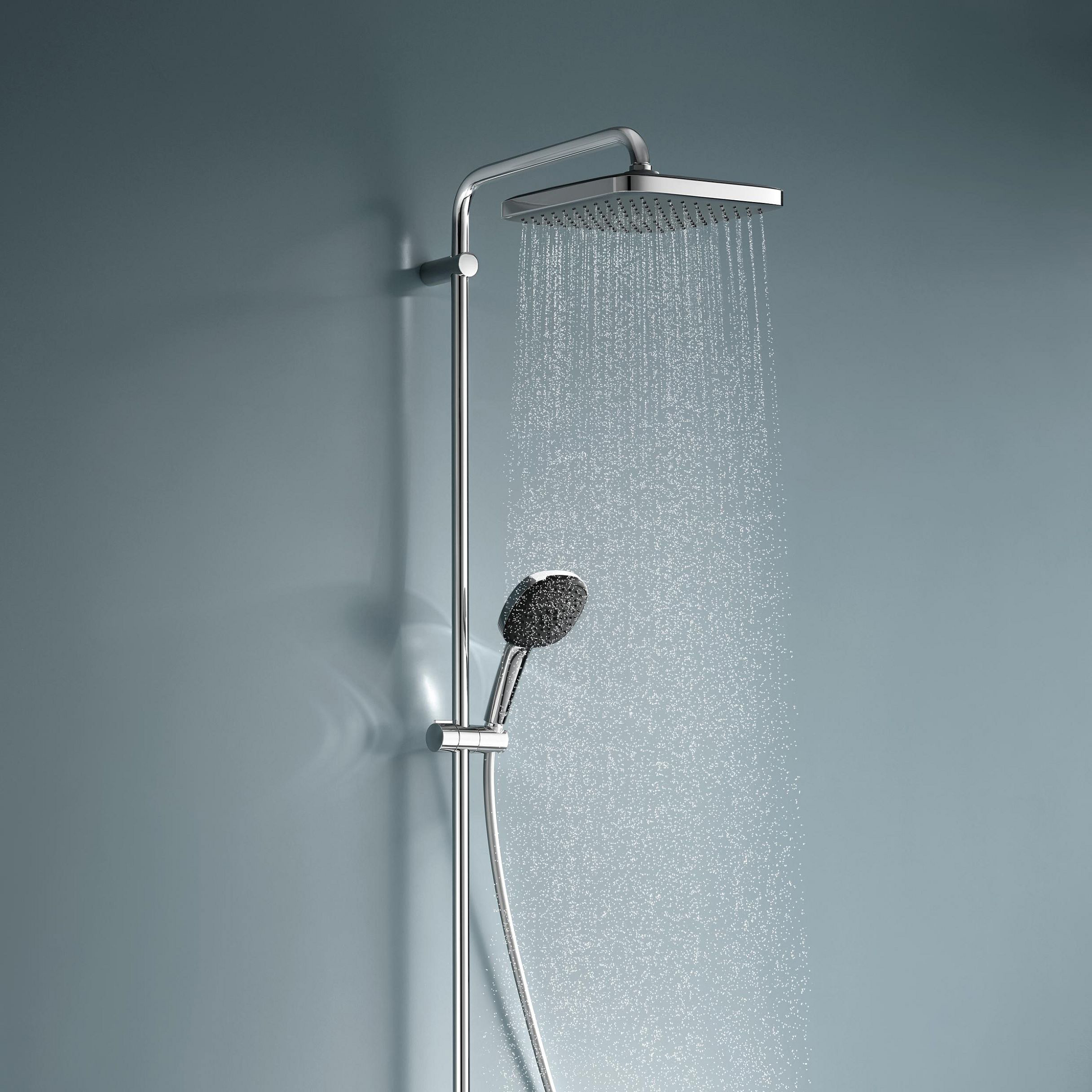 Grohe Vitalio Comfort zestaw wannowo-prysznicowy ścienny termostatyczny z deszczownicą chrom 26984001 - Wysyłka w 24h
